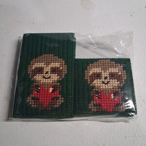 Handmade Sloth Memo And Post It Note Holders Green Plus Refillable